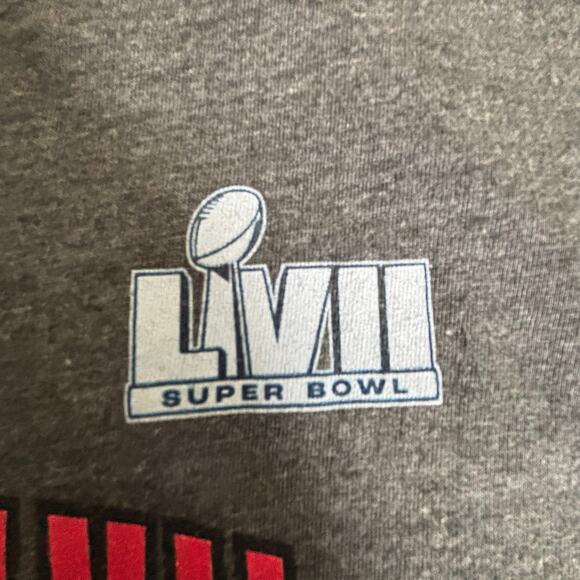 Fanatics Kansas City Chiefs Super Bowl LVII T-shirt Gray Men's Size 2XL (XXL) - Picture 6 of 8